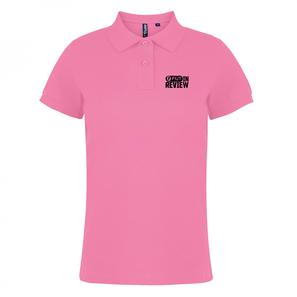 Women's Cotton Premium Polo Shirt - FUT in Review Logo - Black Text