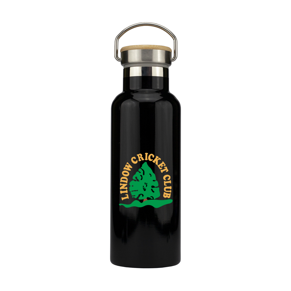 Stainless Steel Bottle with Bamboo Lid - 500ml