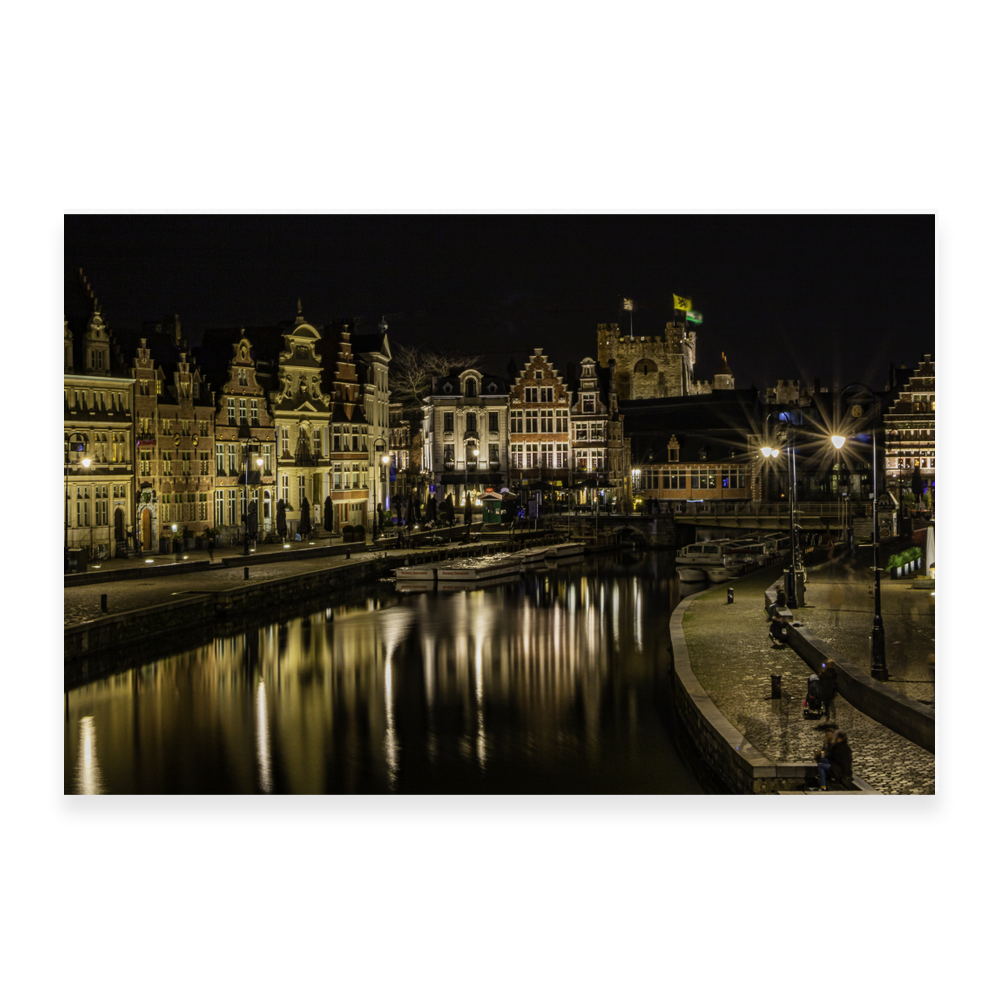 Canal Reflections - Satin Stretched Canvas - 3:2 Landscape