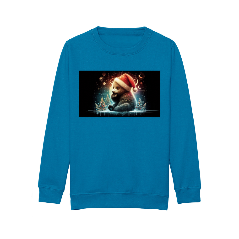 Personalised baby bear Christmas   Kids Sweatshirt